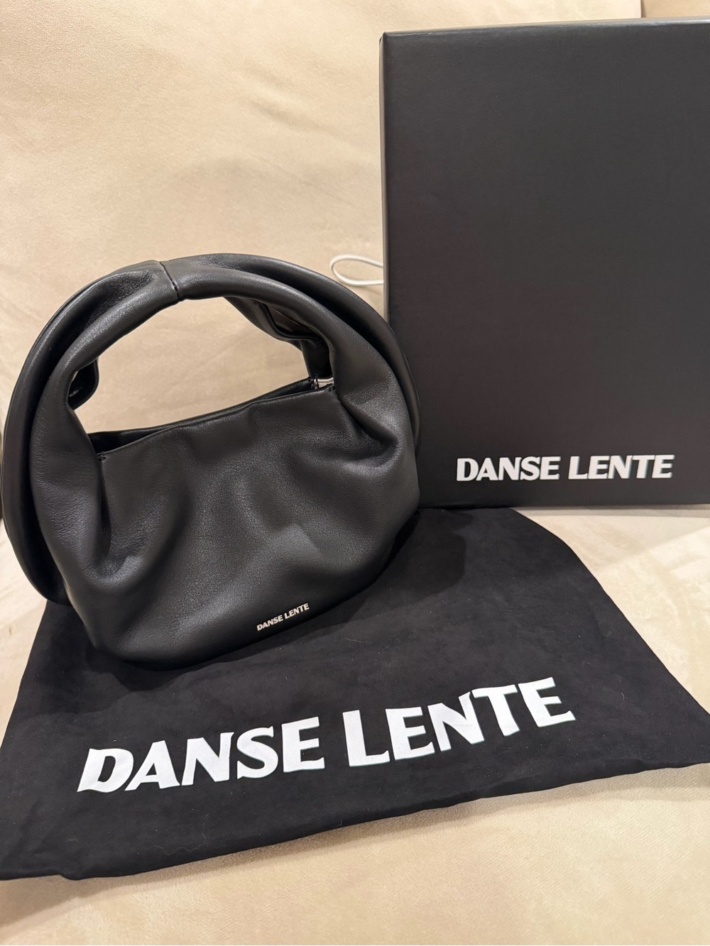 Authentic New with Box Danse Lente Lola Black Leather Mini Bag - Picture 8 of 9